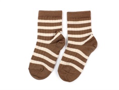 MP socks wool peacan pie stripes (2-pack)